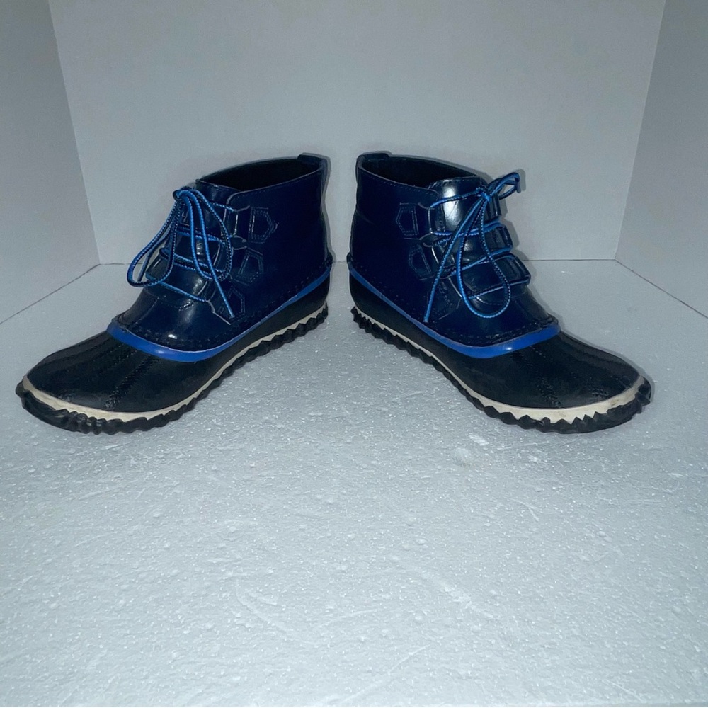 Sorel Out N About Women's Blue Winter Rain Boots, Size 6.5